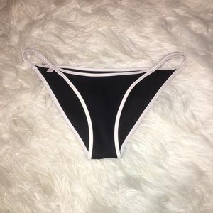 Black and white bikini bottoms